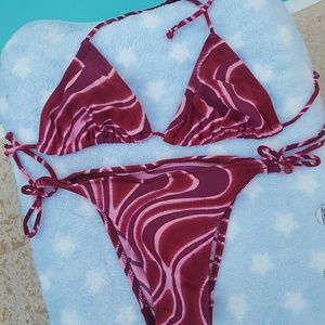 Bikini by Gypsy / Pink Bikini / String Bikini